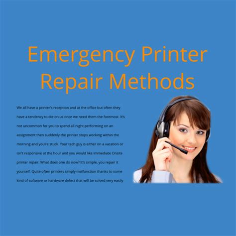 Emergency Printer Repair Service