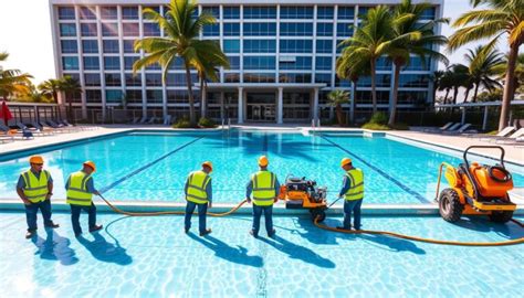 Emergency pool repair services