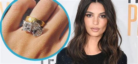 Flawlessly Radiant: The Sparkling Brilliance of Emily Ratajkowski's Enchanting Wedding Ring!
