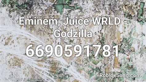 Eminem, Juice Wrld - Godzilla - Roblox Song ID - Roblox Music
