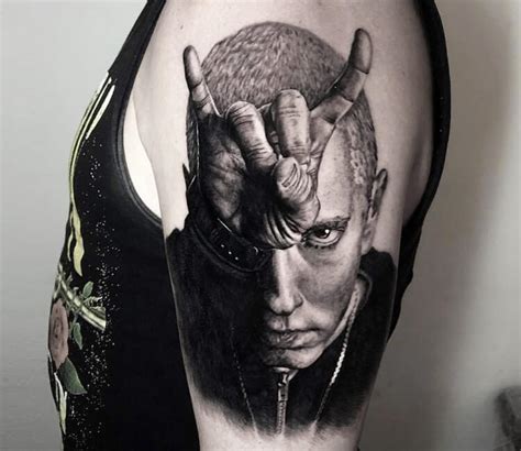 Eminem tattoo Eminem tattoo, Hip hop tattoo, Eminem