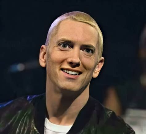 Eminem smiling backstage