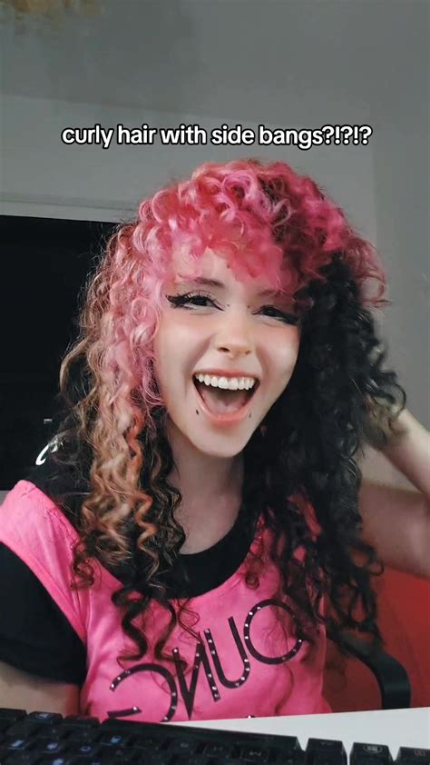 Emo Bangs With Curly Hair