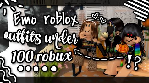 Emo Roblox Outfits Under 100 Robux!! - YouTube