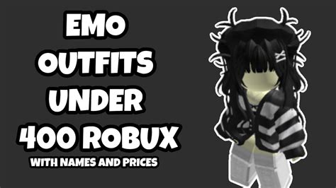 Emo Roblox Outfits Under 400 Robux