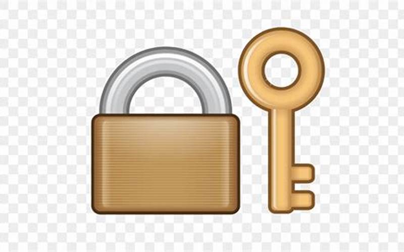 Emoji Kunci Dan Kunci