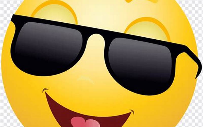 Emoji Senyum Dengan Kacamata