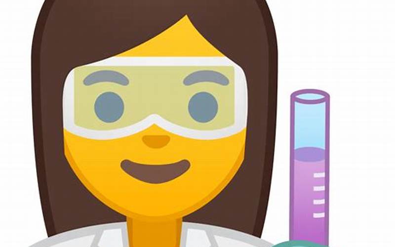 Emoji Woman Scientist