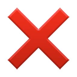 Emoji: Cross Mark