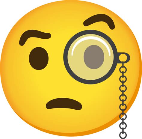 Emoji Face With Monocle