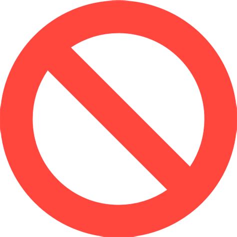 Emoji Of No Entry Sign