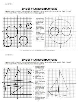 Emoji Rotations Worksheet Answers