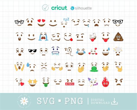 Embrace the Power of Expression with our Ultimate Emoji SVG Bundle Pack!