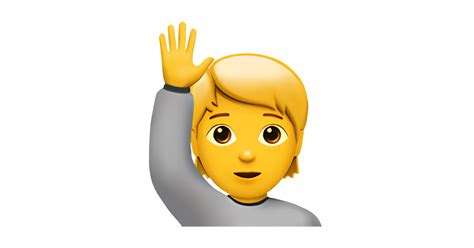 Emoji-Person-Raise-Hand