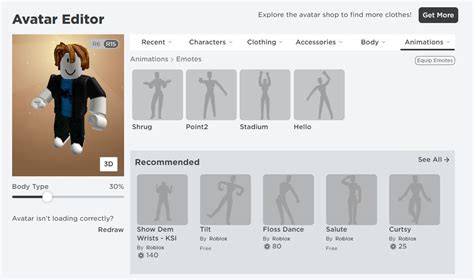 Emotes - Roblox
