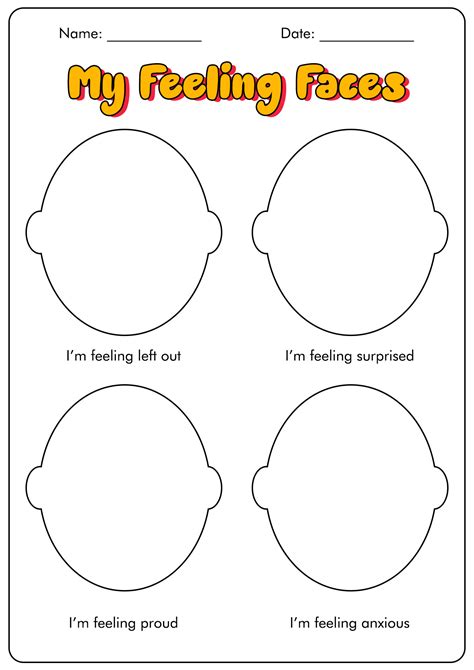 Emotions Worksheet For Kids