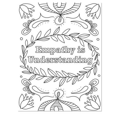 Empathy Coloring Pages