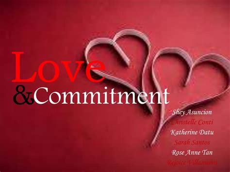 Emphasizing Love and Commitment