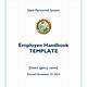 Employee Handbook Template California