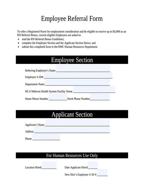 Employee Referral Template