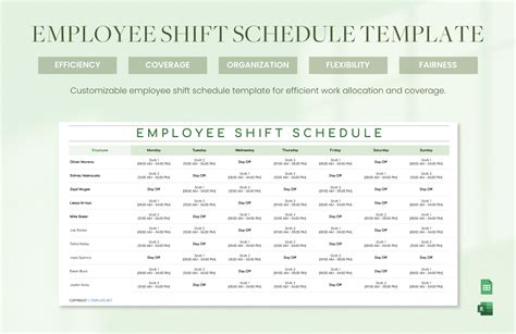 FREE18+ Employee Schedule Samples in Google Docs Google Sheets