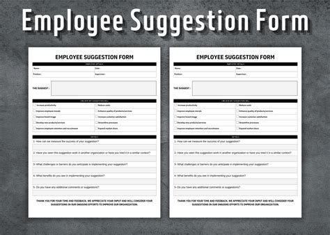 Employee Suggestion form