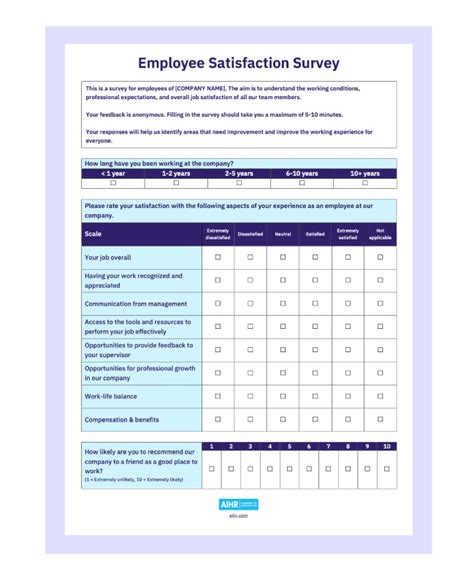 Employee Surveys Templates