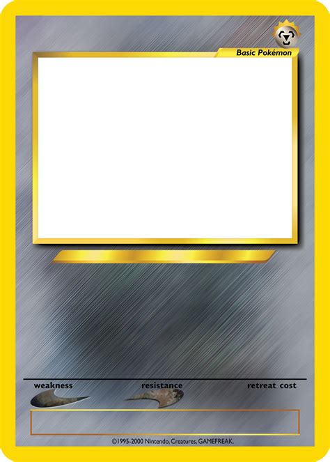 Empty Pokemon Card Template