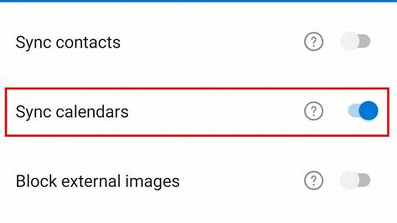 Enable Google Calendar Sync