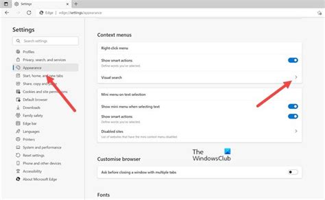 Enable/ Disable Visual Search in Microsoft Edge (2022)