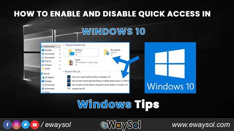 Enable/Disable Quick Access to the Main Screen