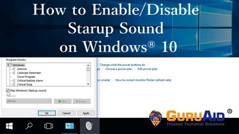 Enable/Disable Startup Sound in Windows 10