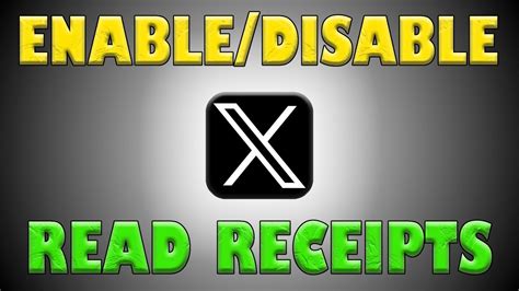 Enable &amp; Disable Read-Receipts