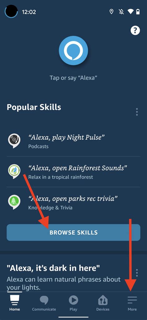 Enable Alexa Skills