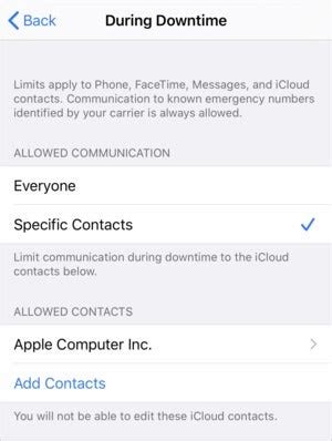 Enable Communication Limits for Kids in iOS 13 and iPadOS 13