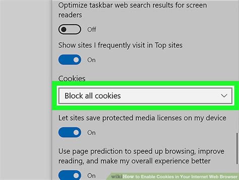 Enable Cookies in Your Web Browser