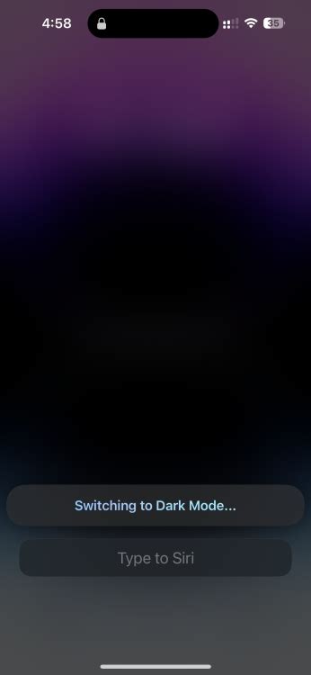 Enable Dark Mode Using Siri