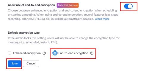 Enable End-to-End Encryption on Zoom