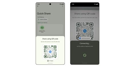 Enable QR code sharing