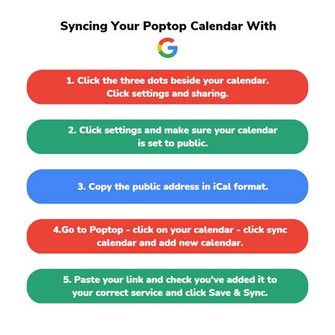 Enable Syncing For Your Google Calendar