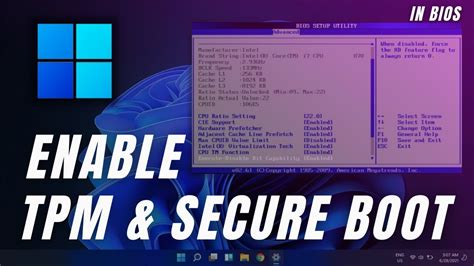 Enable TPM and Secure Boot