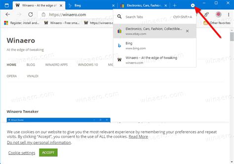 Enable Tab Search feature in Microsoft Edge