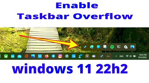 Enable Taskbar Overflow on Windows 11