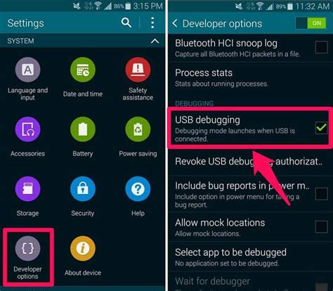 Enable USB Debugging to Resolve the Package Error