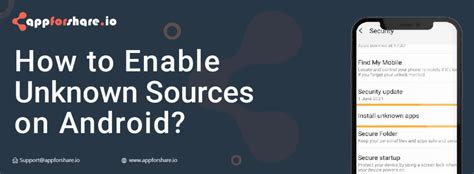 Enable Unknown Sources on Android Device