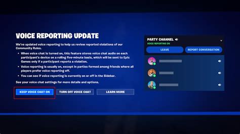 Enable Voice Reporting on Game Startup