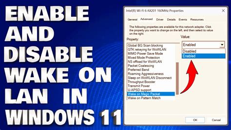 Enable Wake On LAN in Windows 11