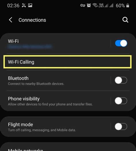 Enable WiFi Calling on Android