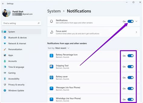 Enable Your Message Notifications