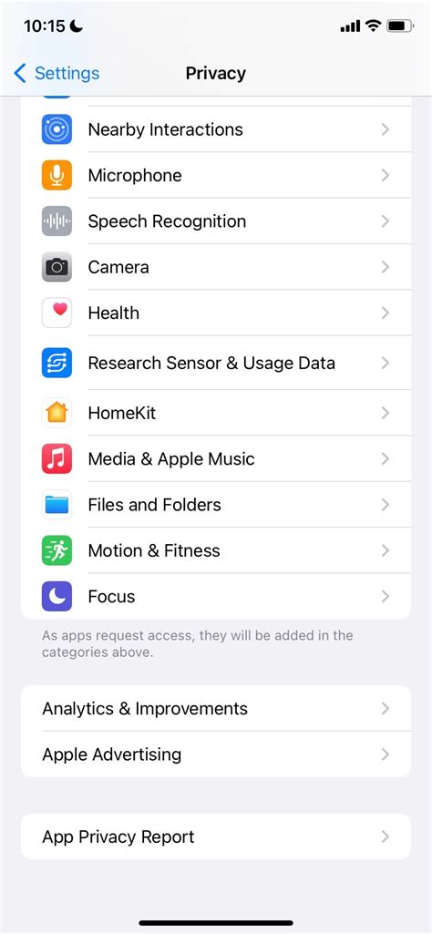 Enable and Use App Privacy Report in iOS 15